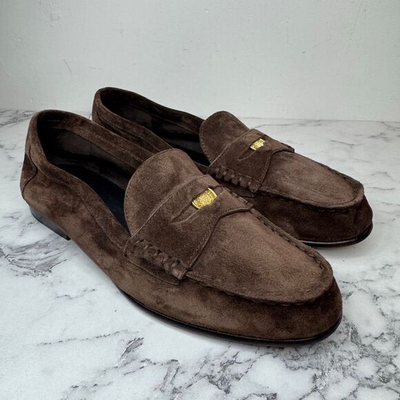 Veronica Beard Shoes - Veronica Beard Espresso Suede Penny Loafer 7.5